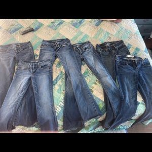 American Eagle / Abercrombie jean lot size 2 Long. Artist, Kickboot,